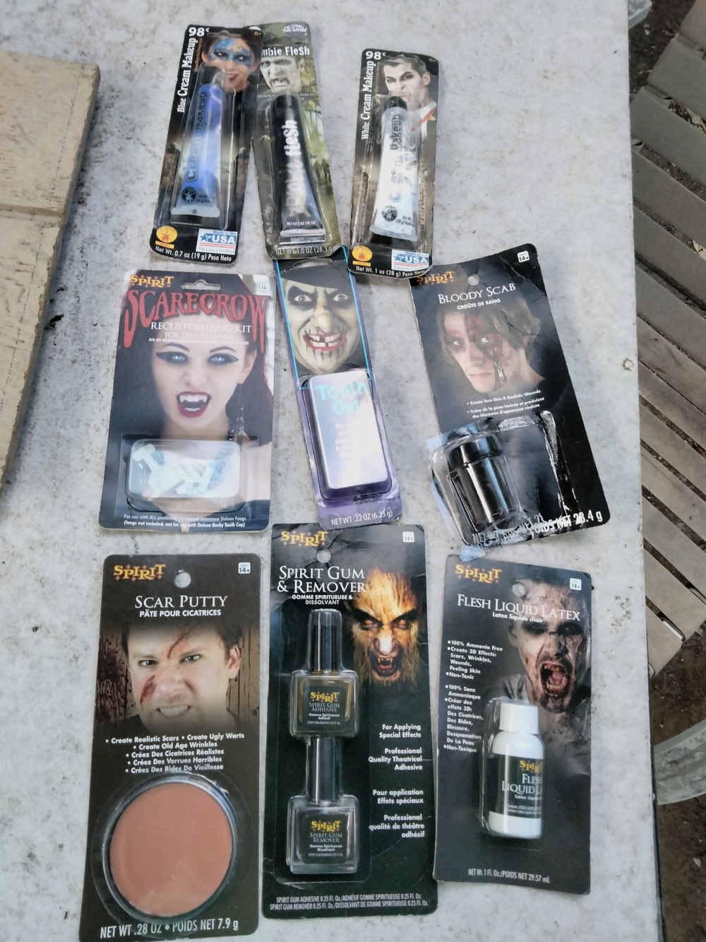 Spirit Kids Makeup & Special Effects Kit - Black, Brown, White